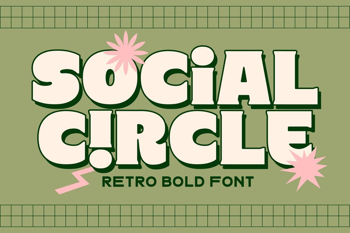 Font Social Circle