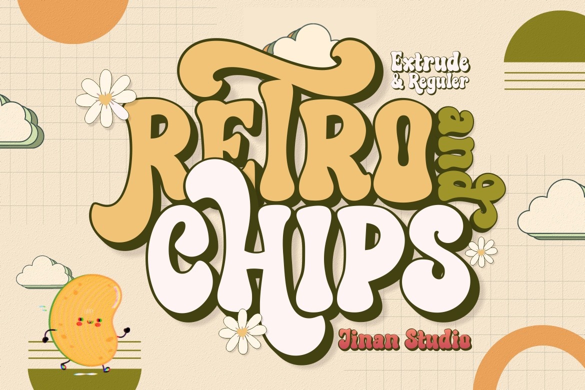 Font Retro and Chips
