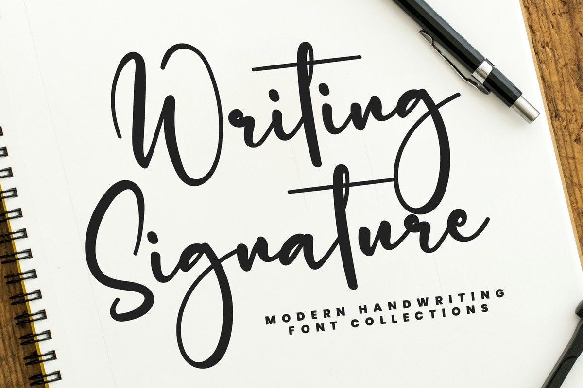 Font Writing Signature