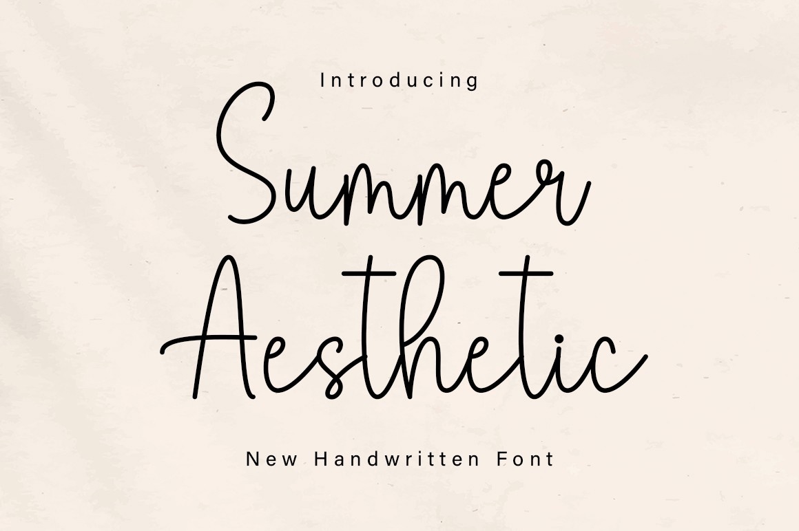 Font Summer Aesthetic