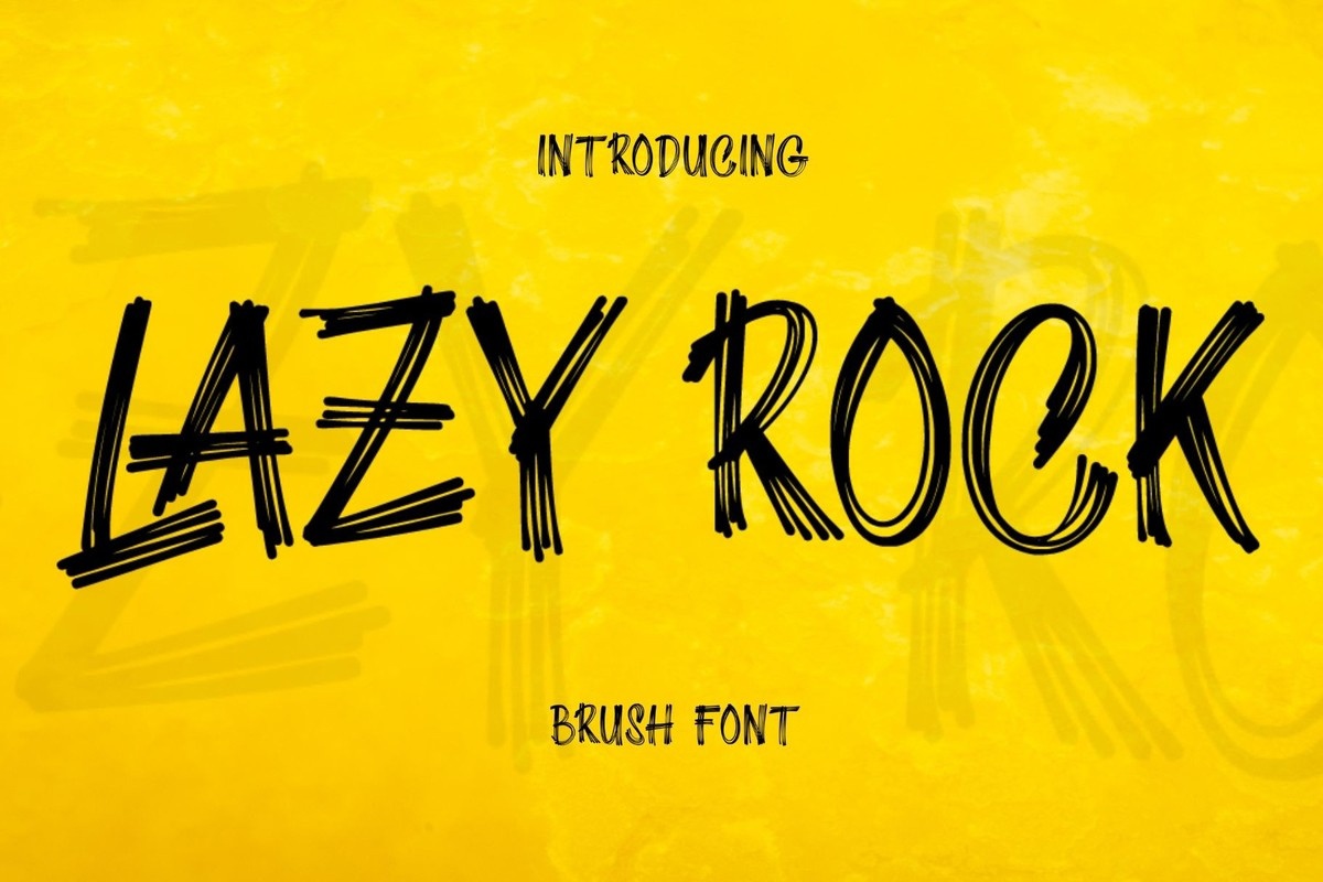 Font Lazy Rock
