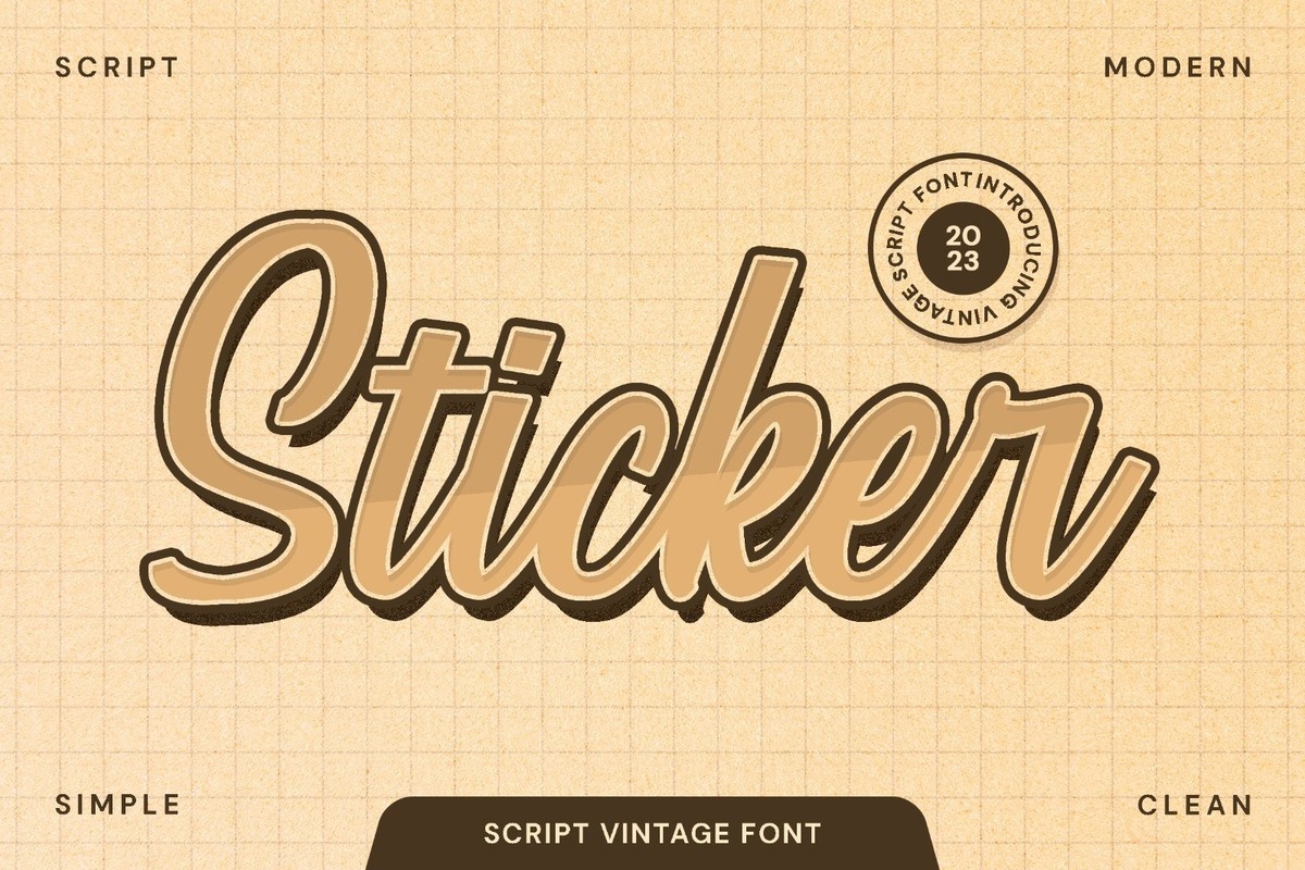 Font Sticker