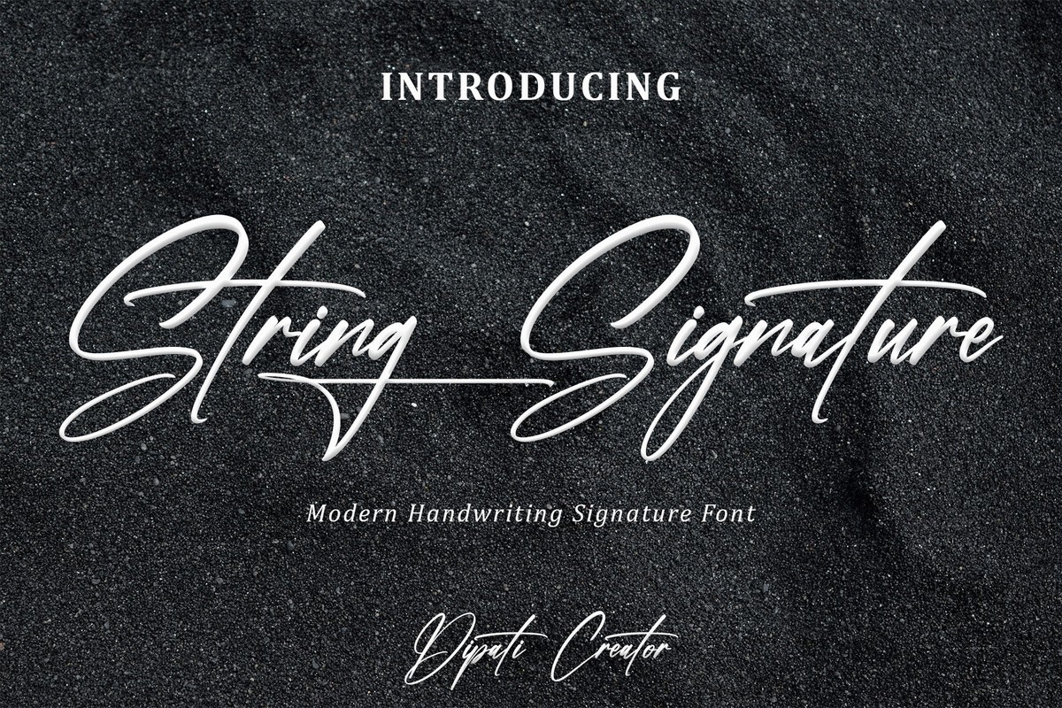 Font String Signature