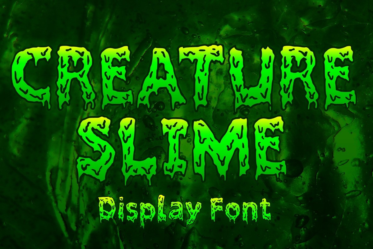 Font Creature Slime