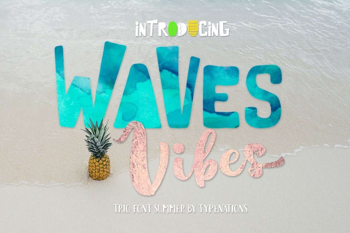 Font Waves Vibes Trio