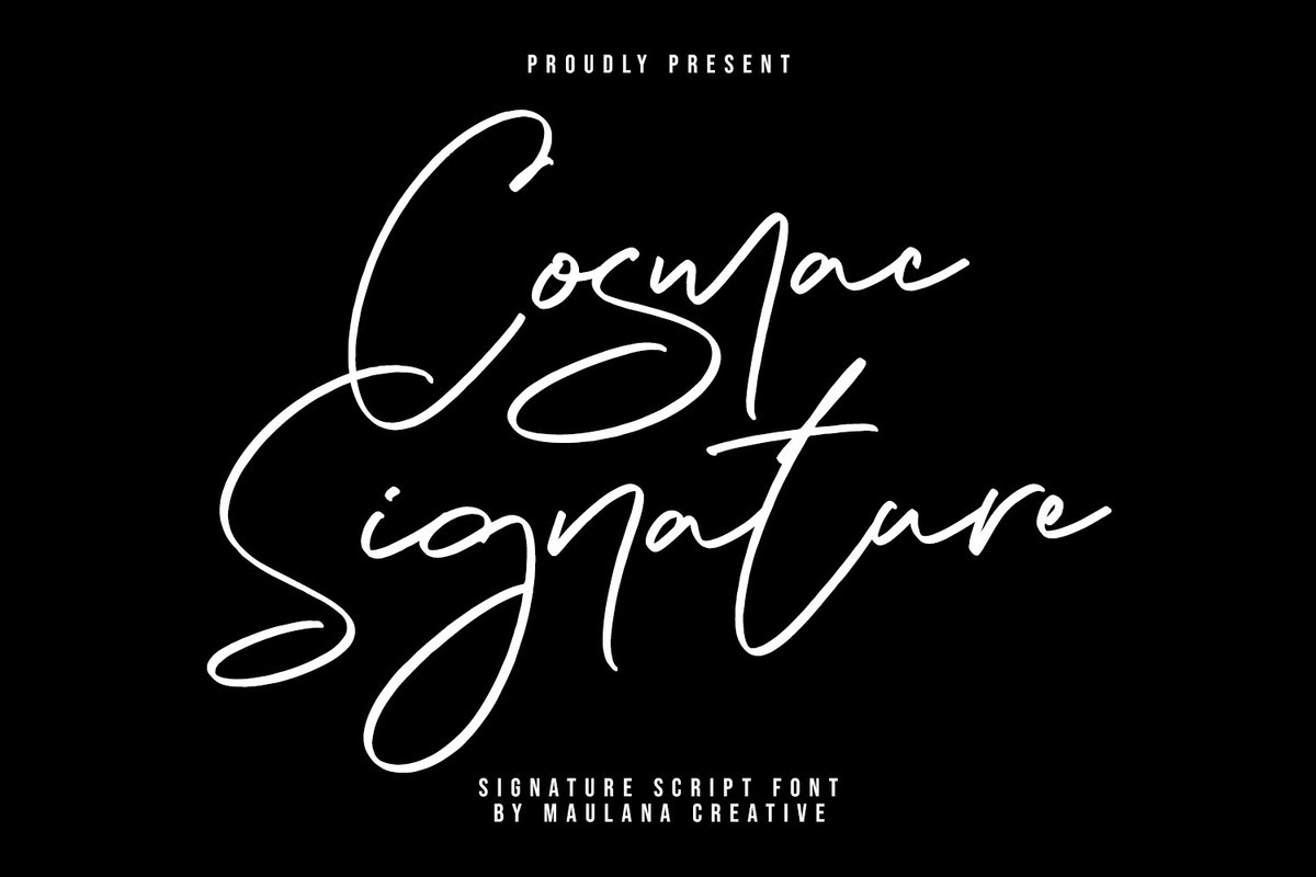 Font Cosmac Signature