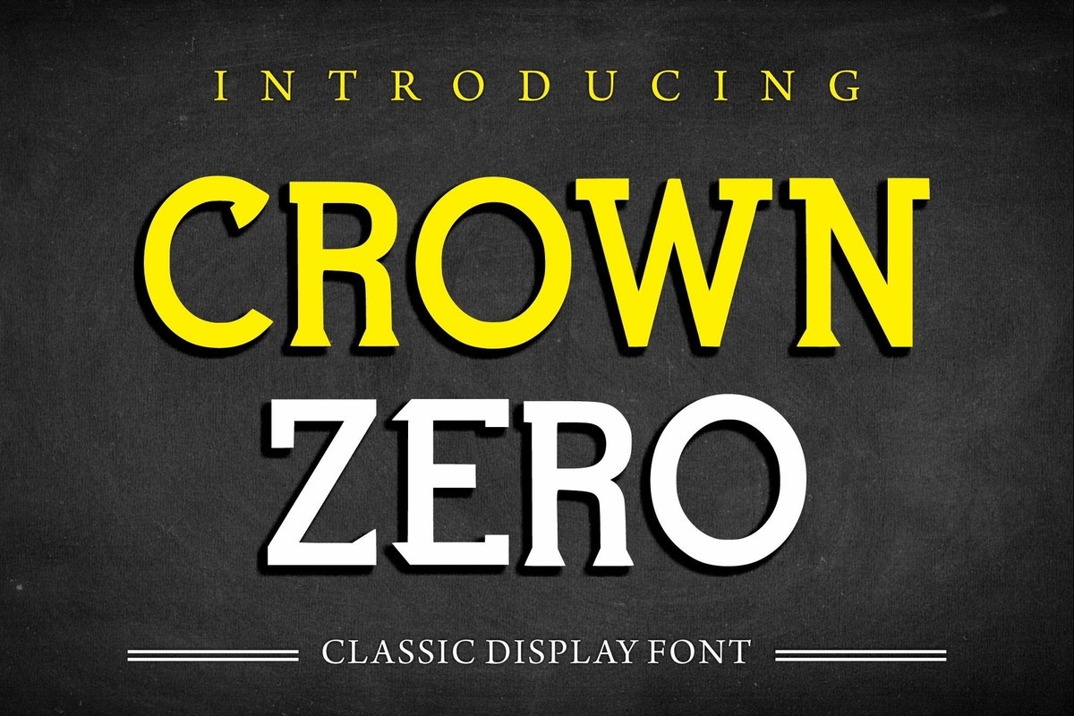 Font Crown Zero