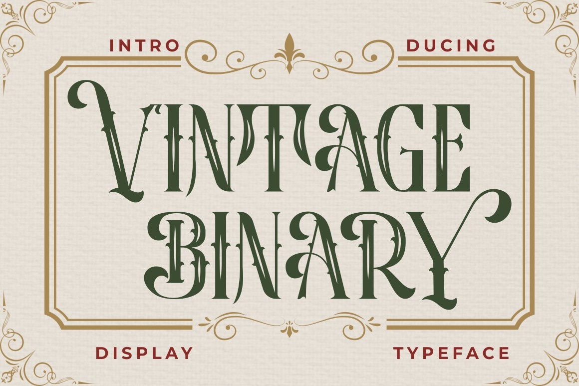 Font Vintage Binary