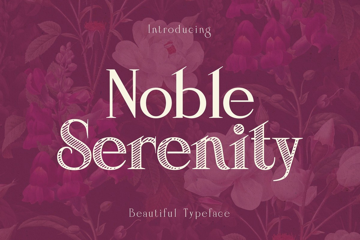 Font Noble Serenity