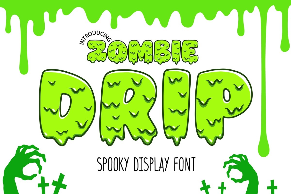 Font Zombie Drip