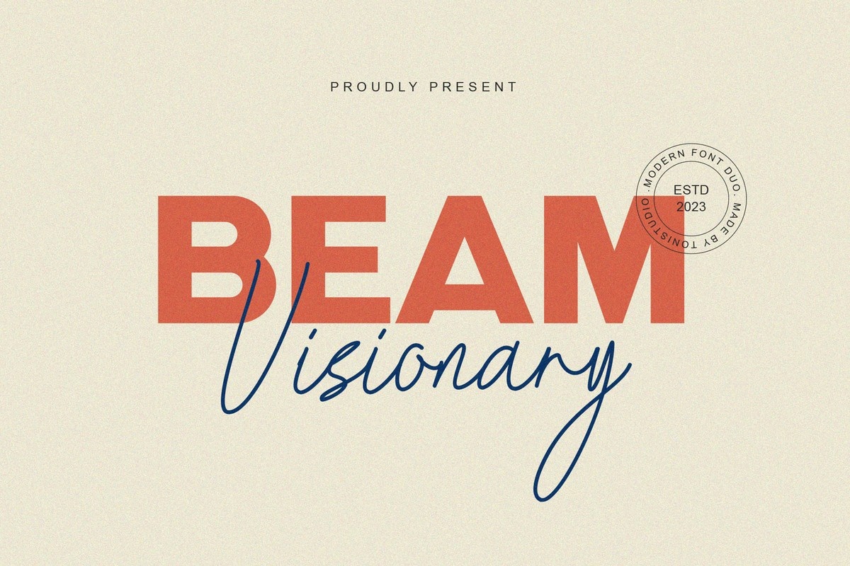 Font Beam Visionary