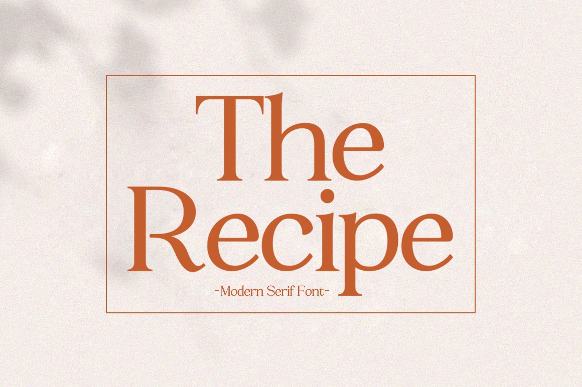 Font The Recipe