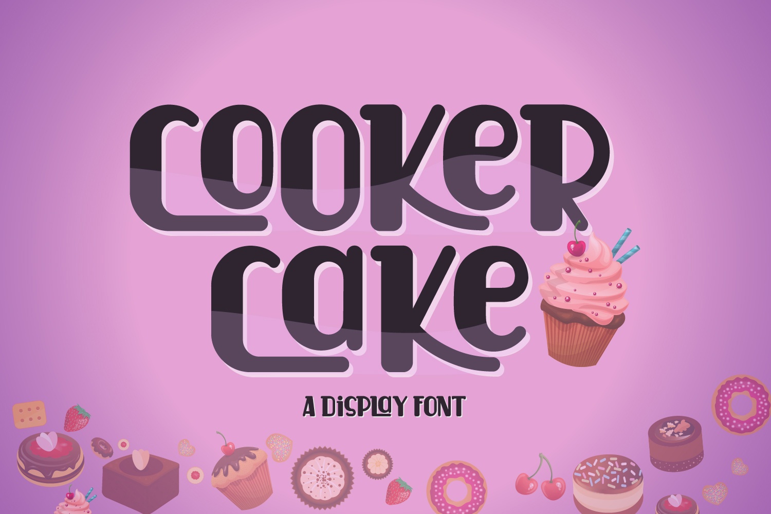 Font Cooker Cake