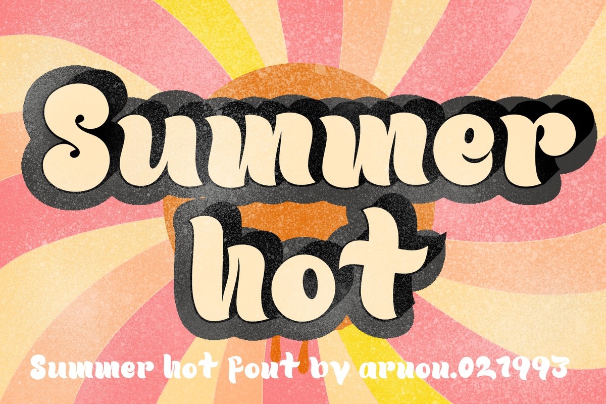 Font Summer Hot