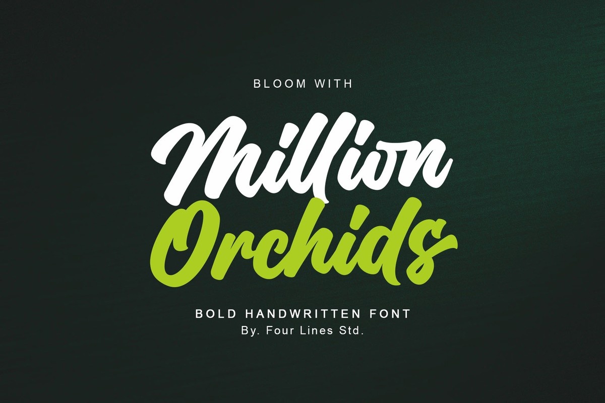 Font Million Orchids
