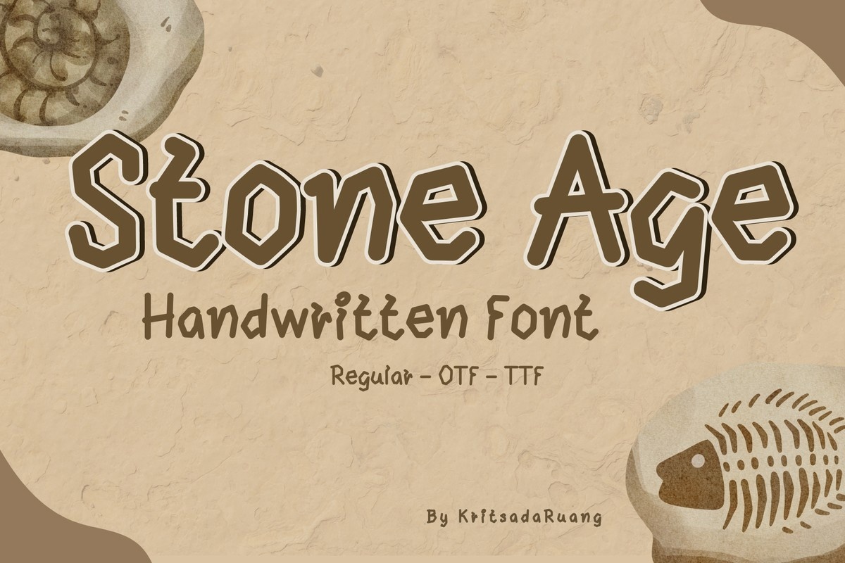 Font Stone Age