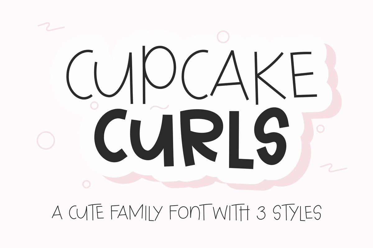 Font Cupcake Curls