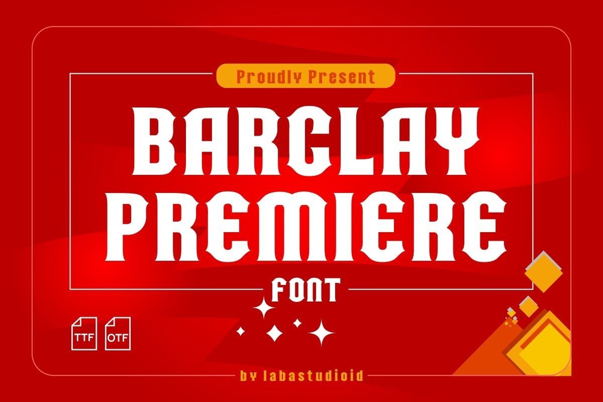 Font Barclay Premiere