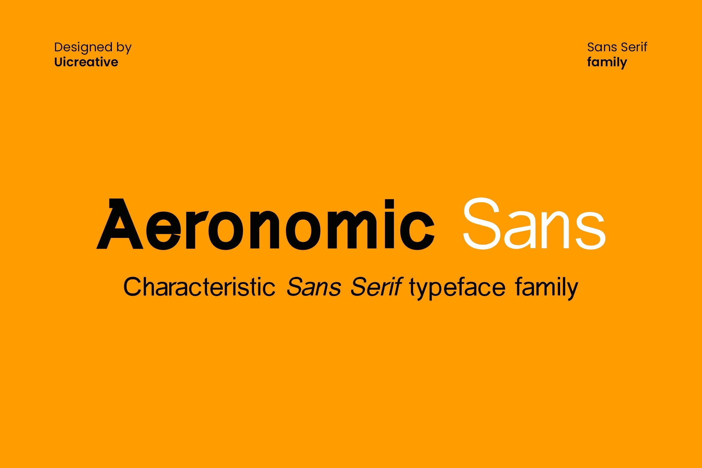 Font Aeronomic Sans