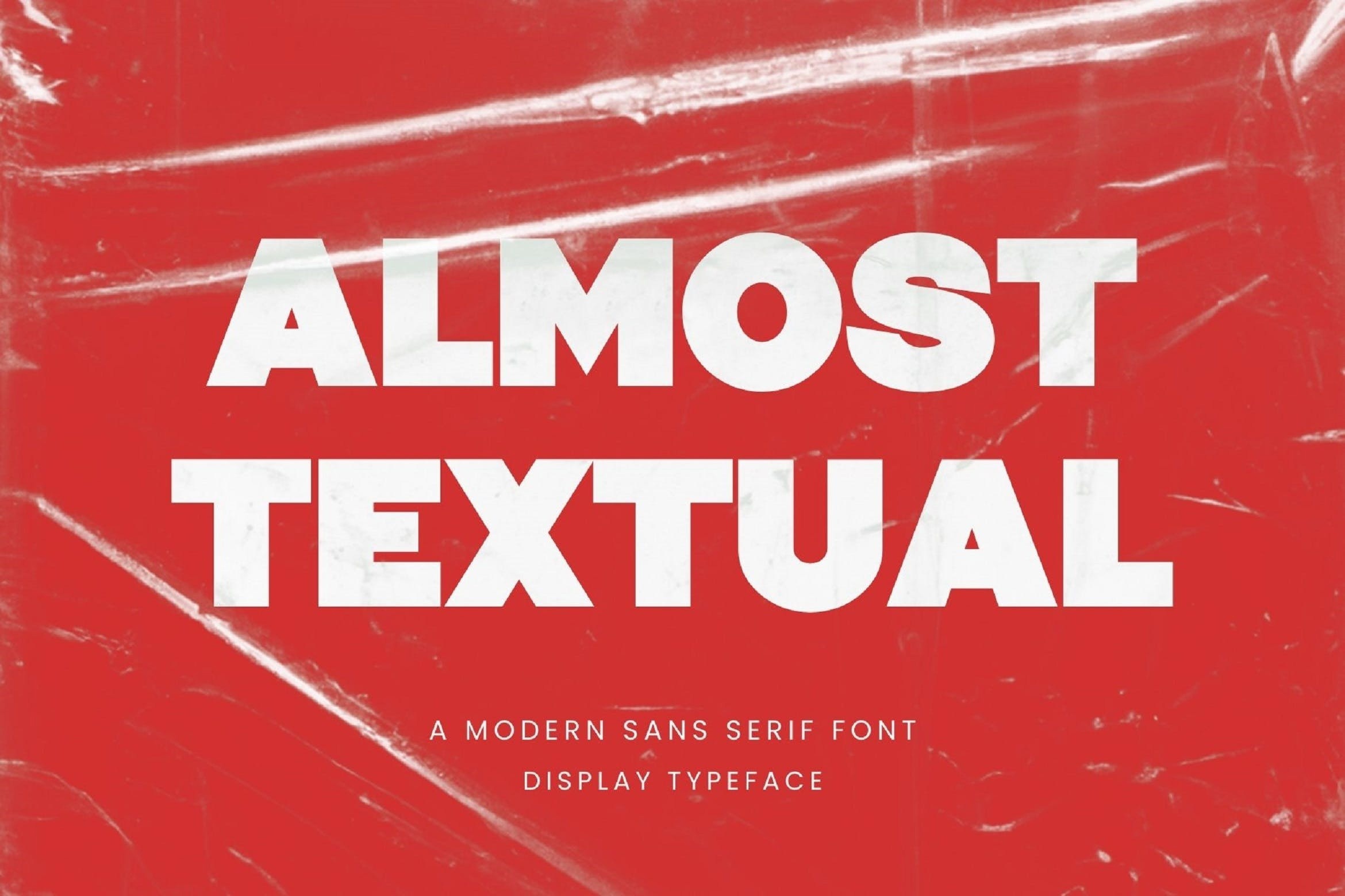 Font Almost Textual