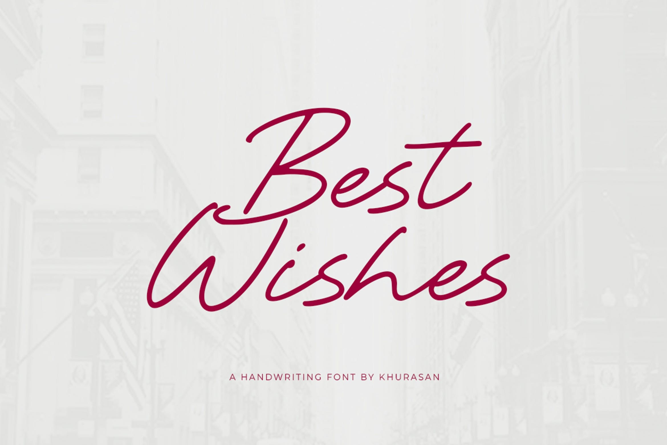 Font Best Wishes