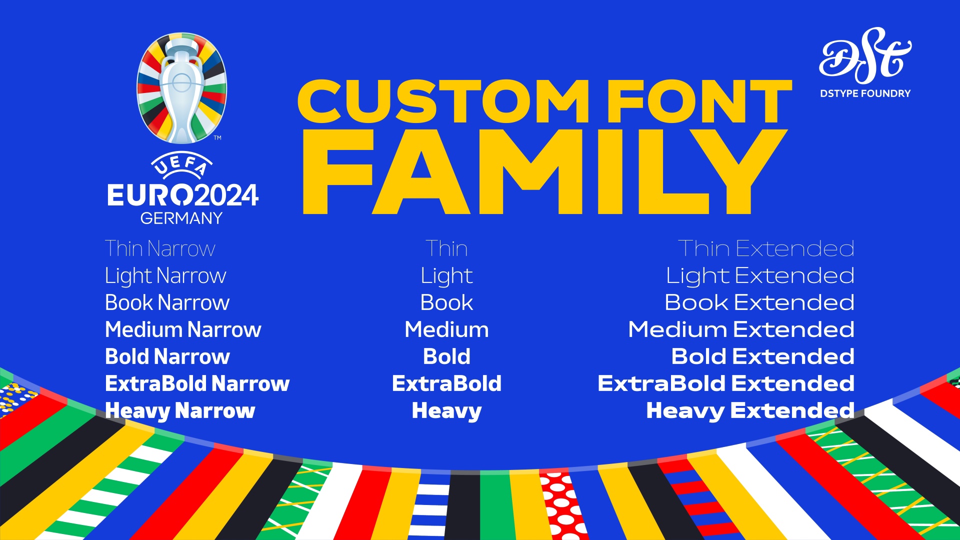 Font UEFA Euro 2024 custom download and install on the WEB site