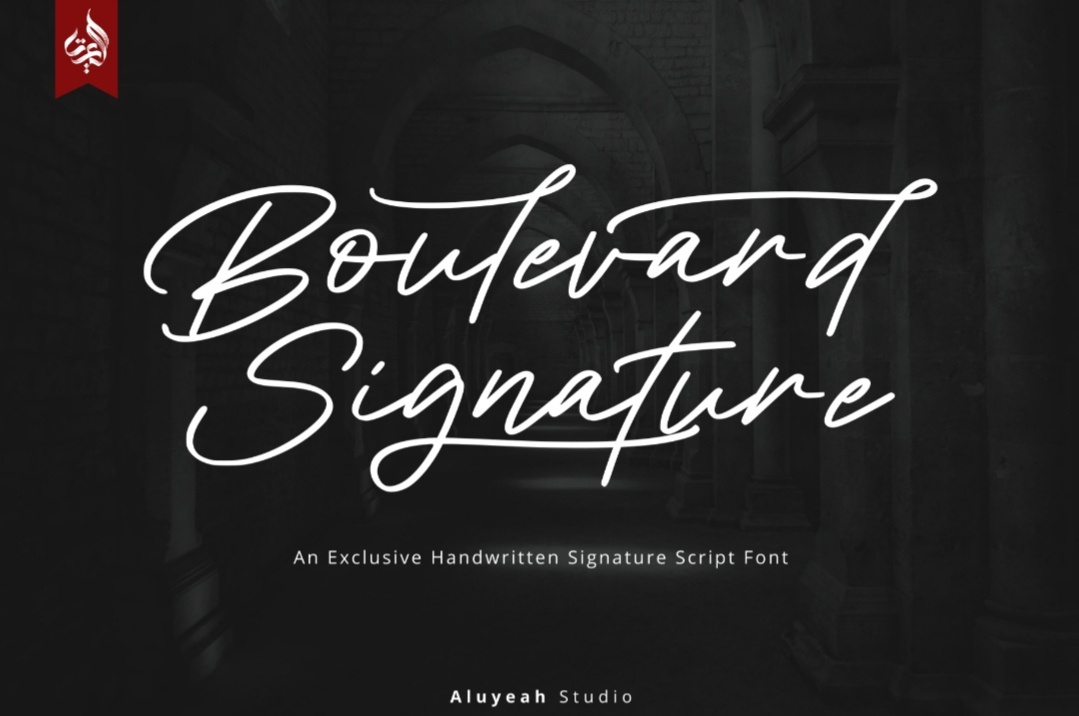 Font Boulevard Signature