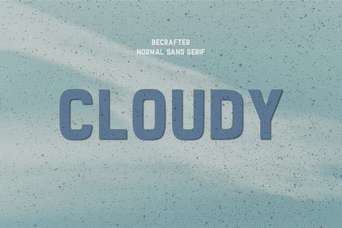 Font Cloudy