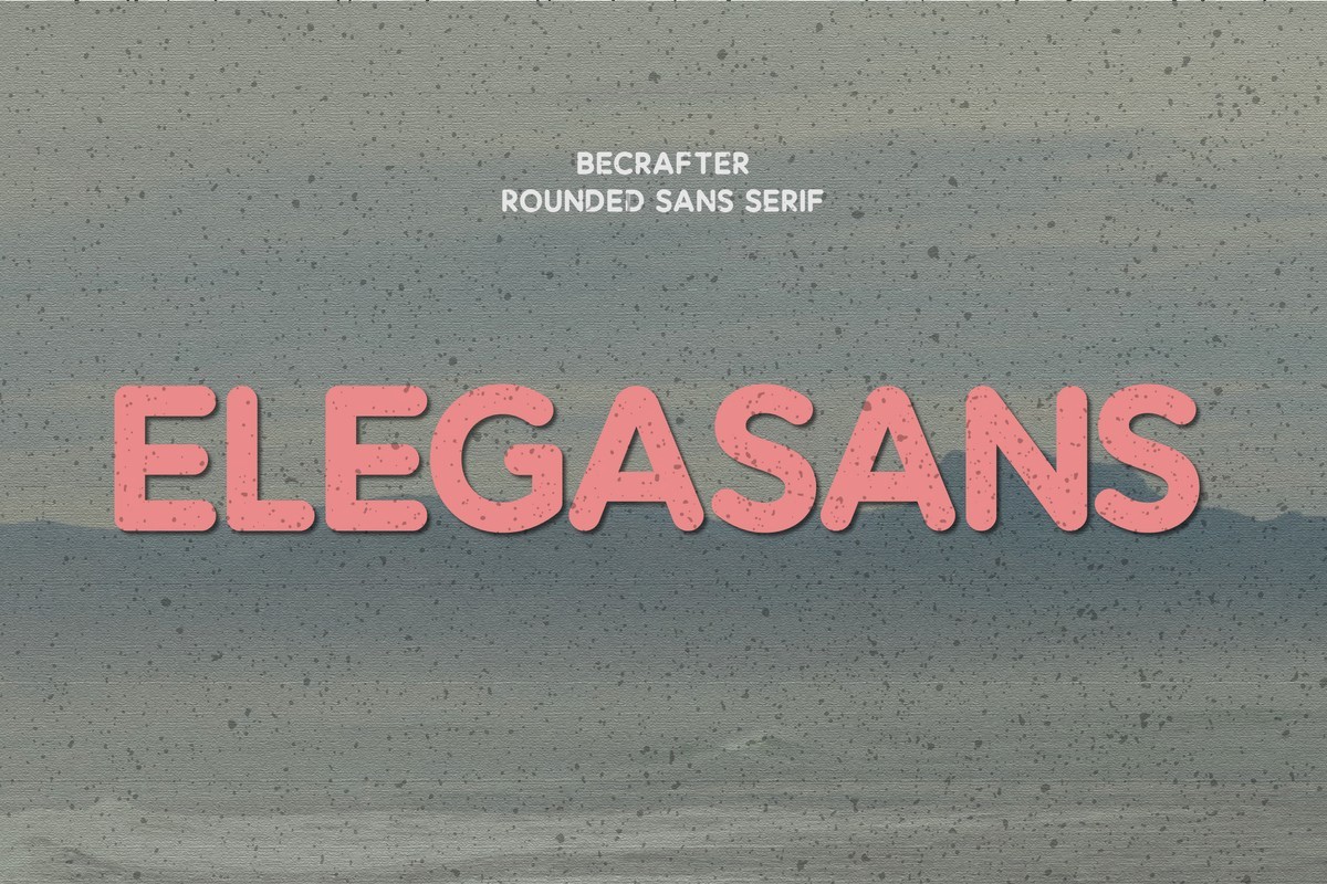 Font Elegasans Rounded