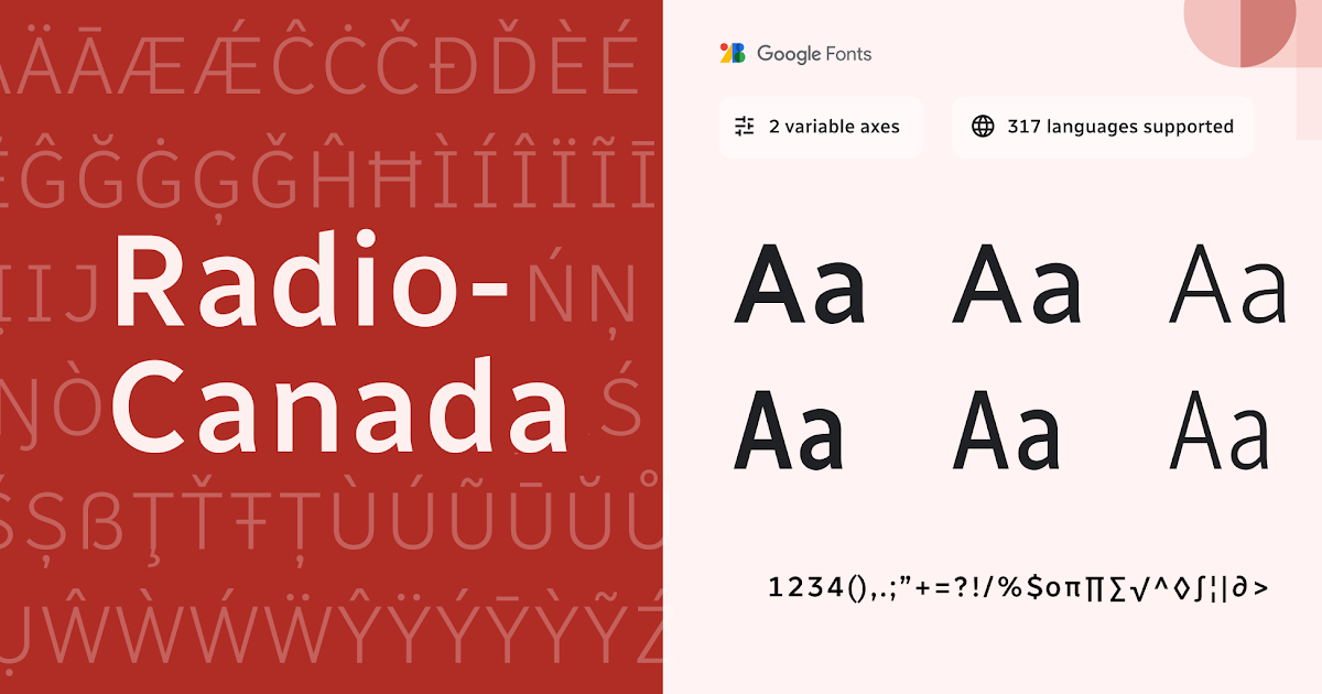 Font Radio Canada Big