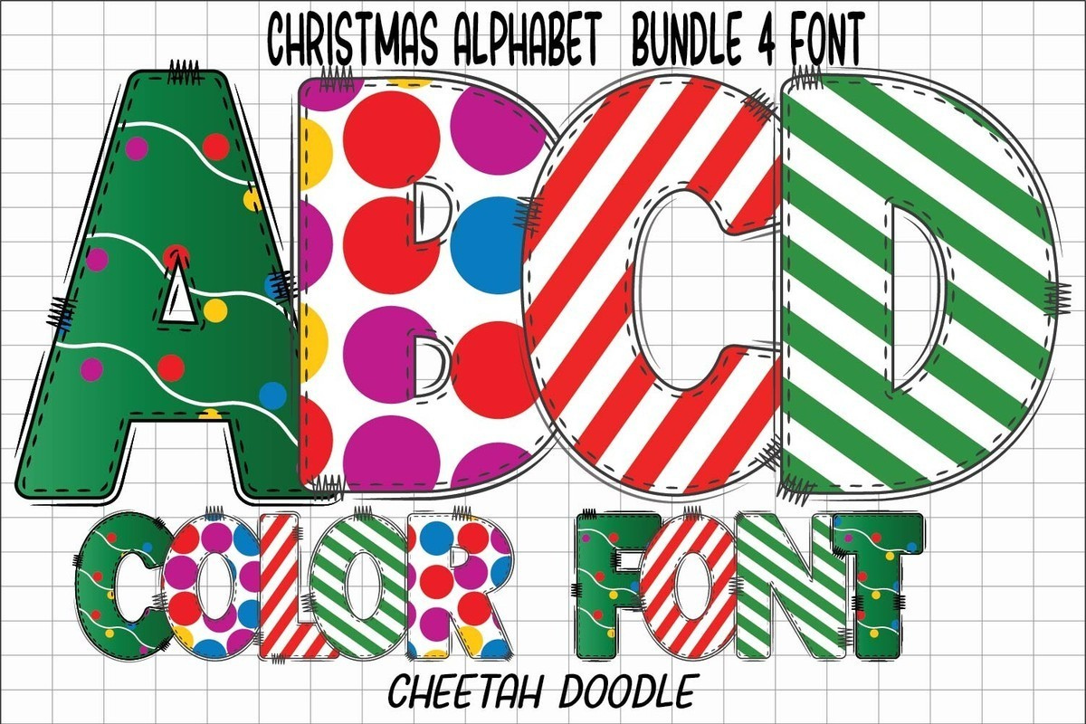 Font Christmas Alphabet