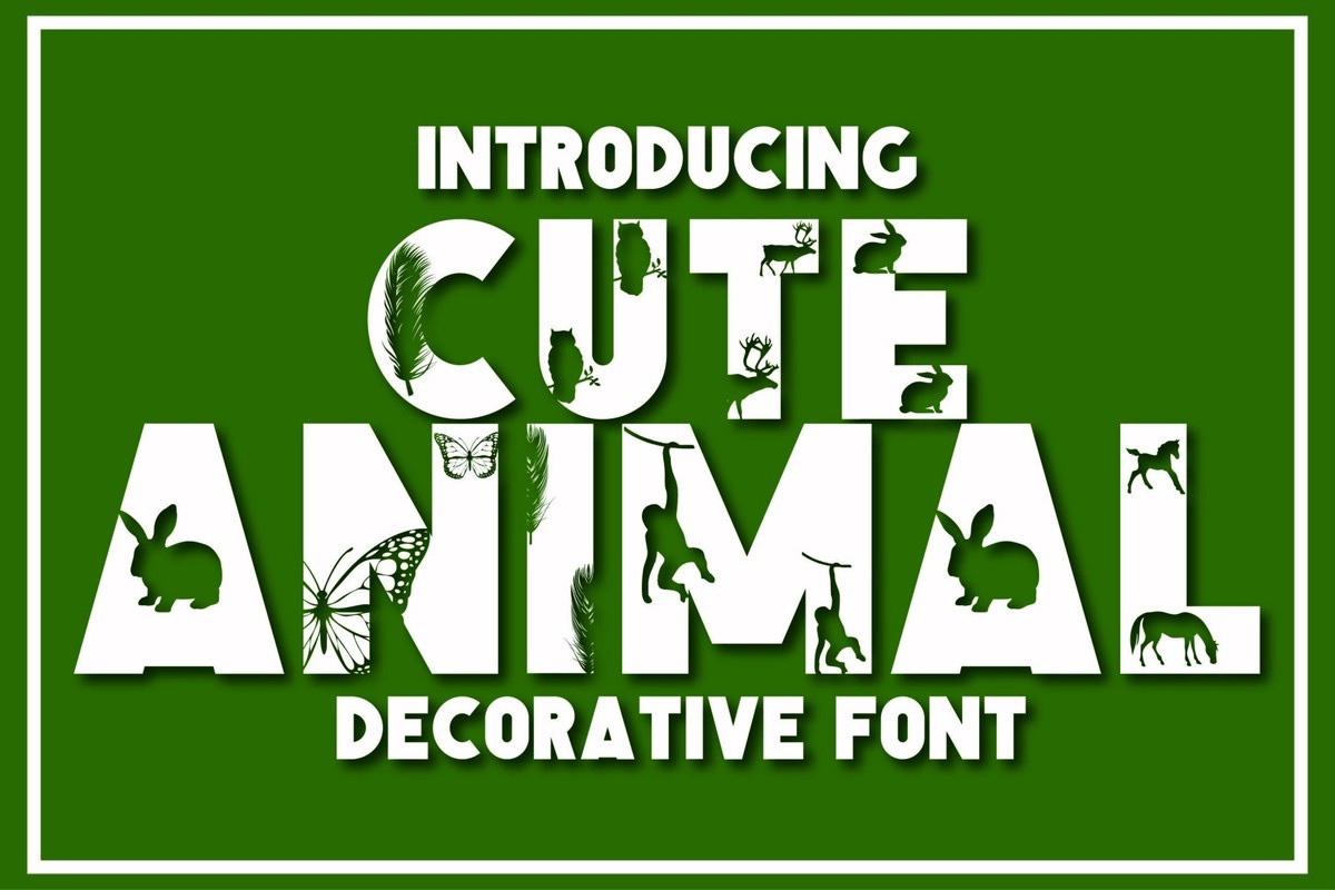 Font Cute Animal