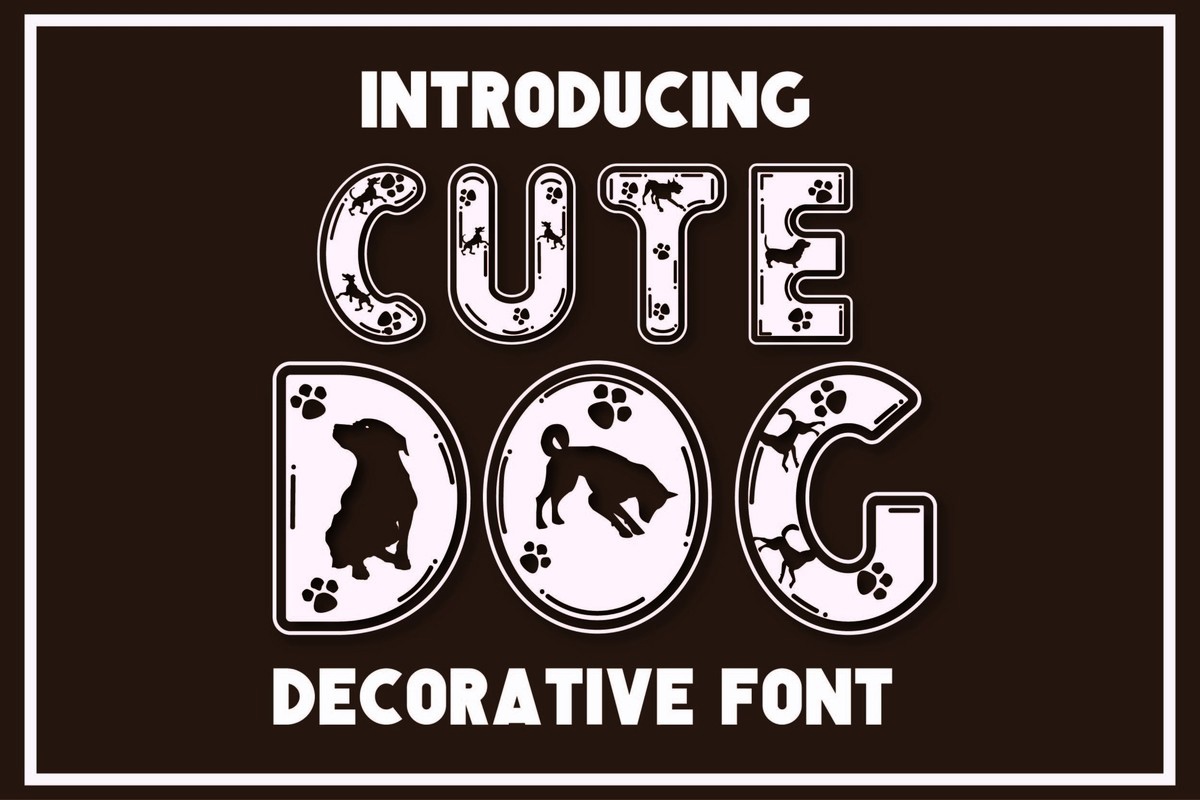 Font Cute Dog