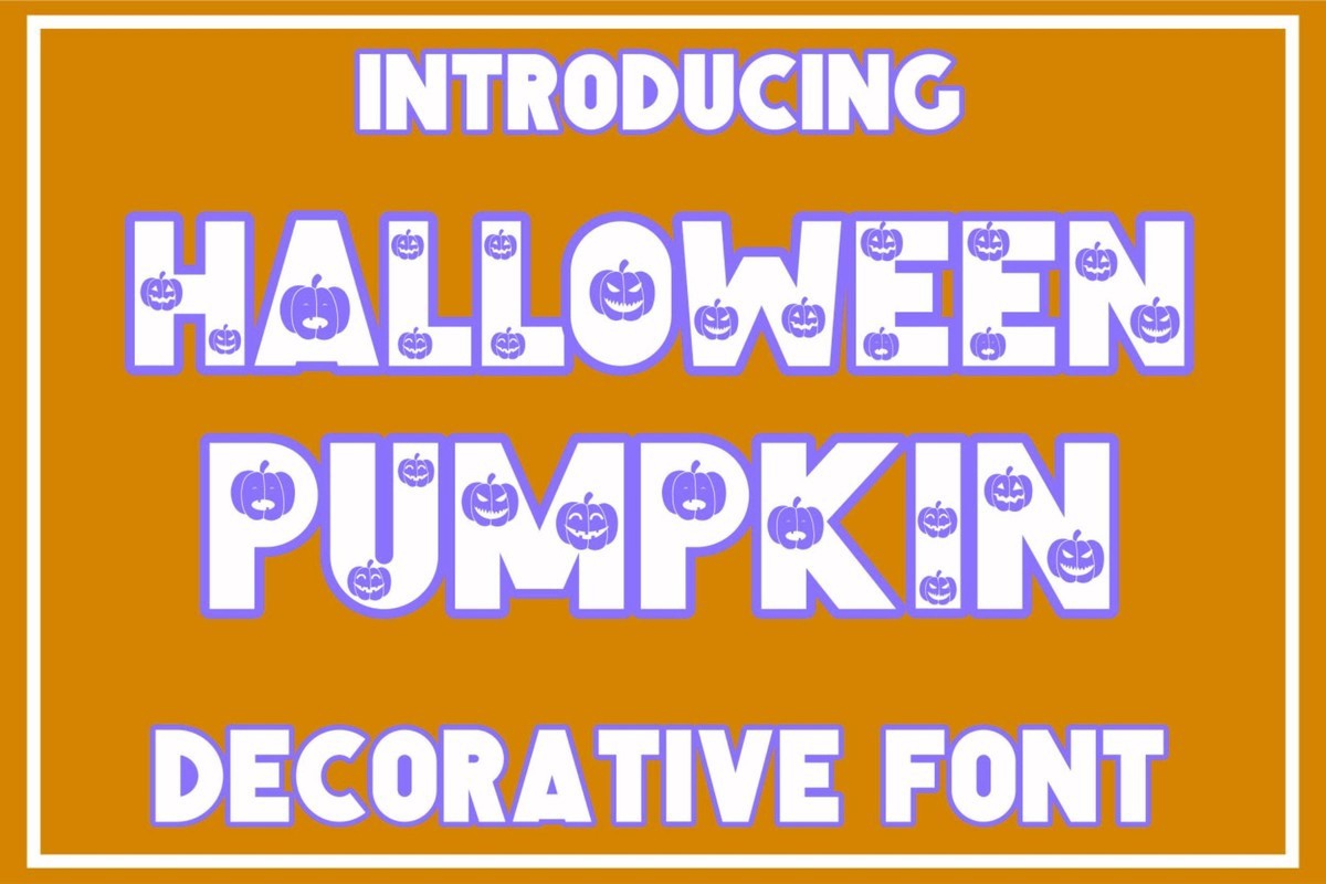 Font Halloween Pumpkin