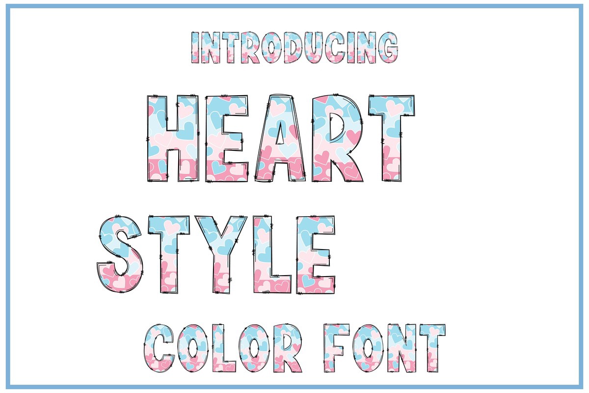 Font Heart Style