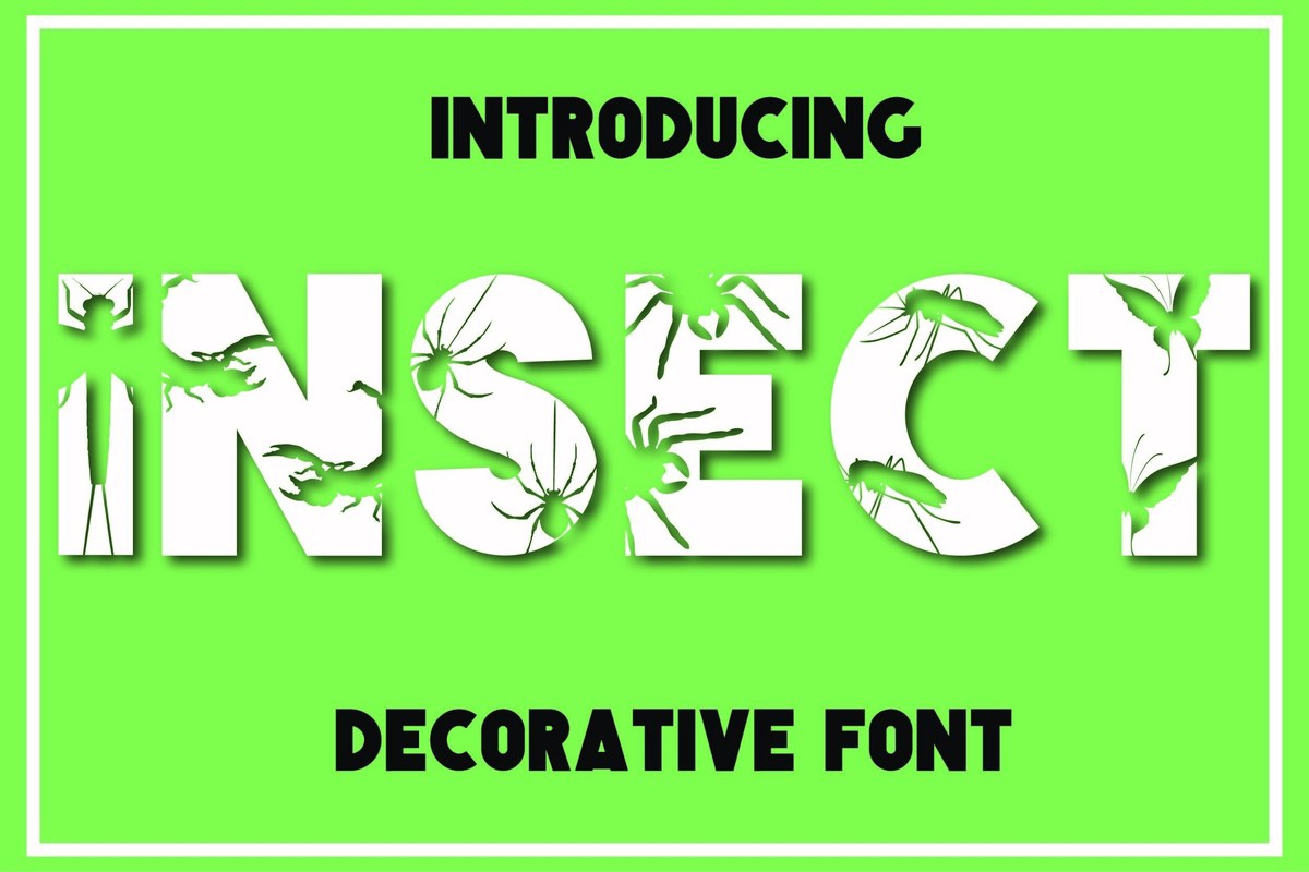 Font Insect: download and install on the WEB site