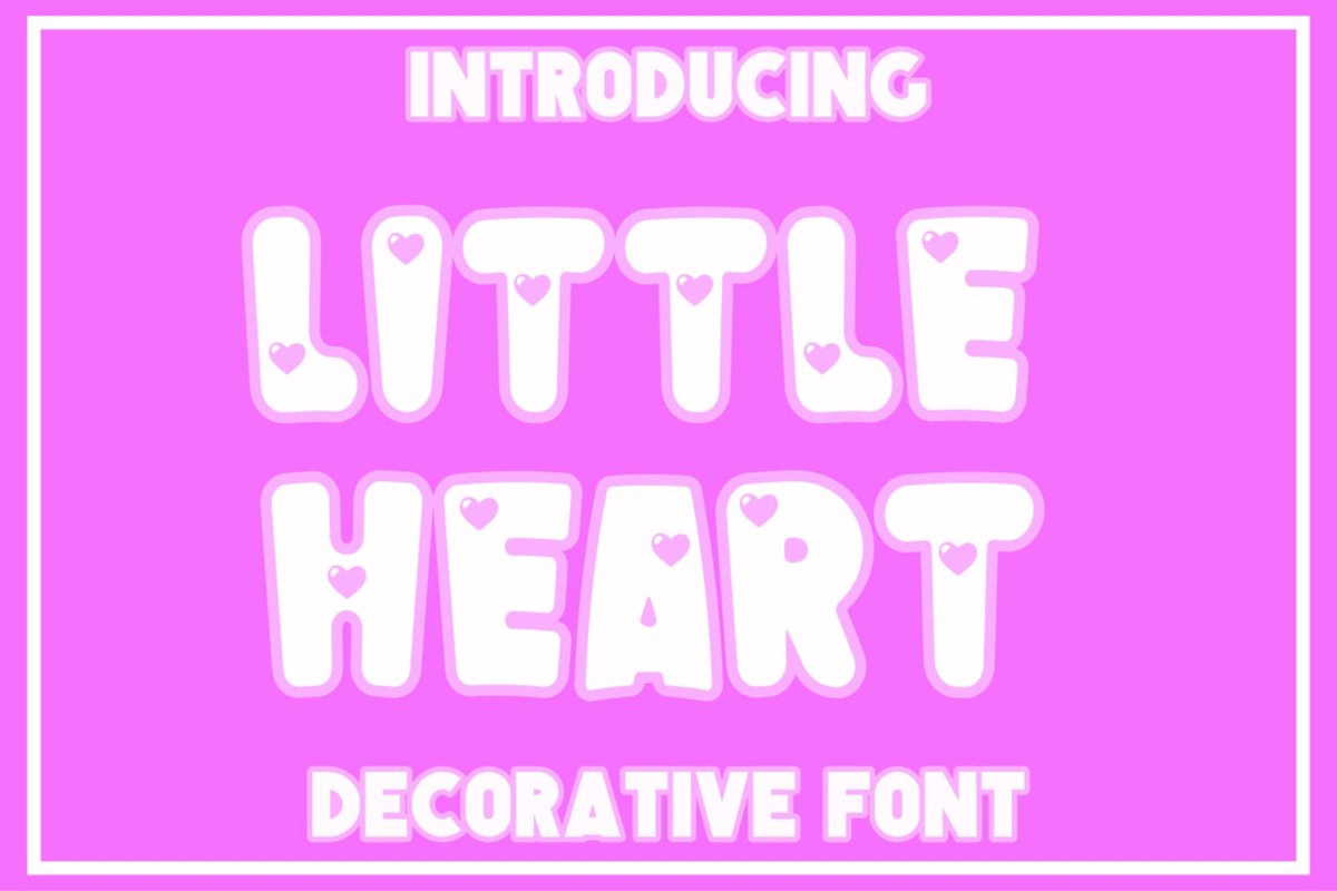 Font Little Heart