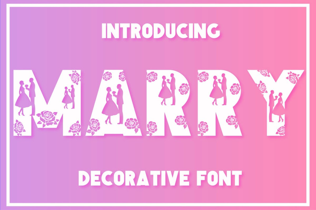 Font Marry: download and install on the WEB site