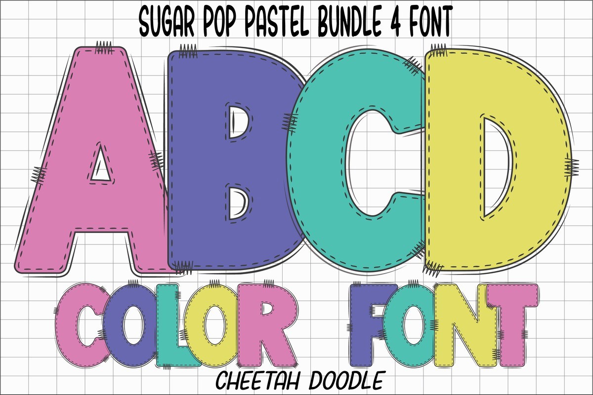 Font Sugar Pop Pastel