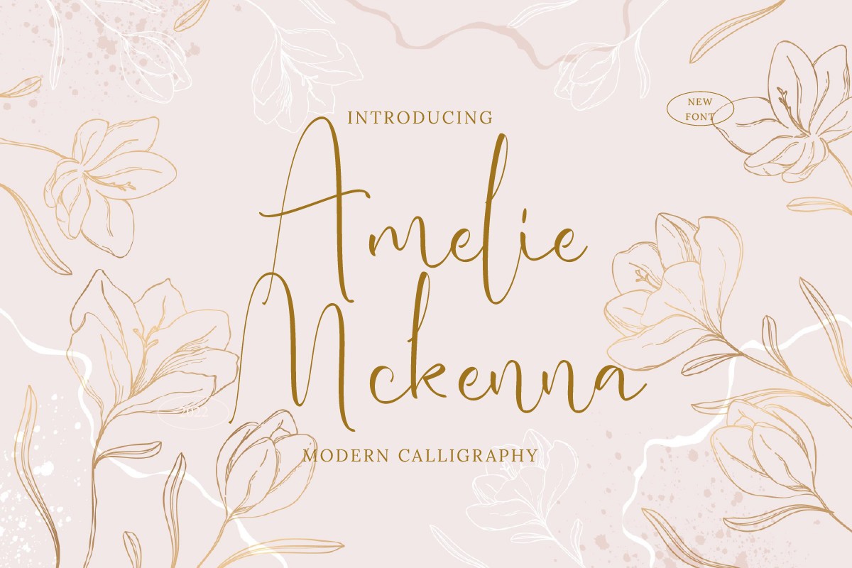 Font Amelie Mckenna