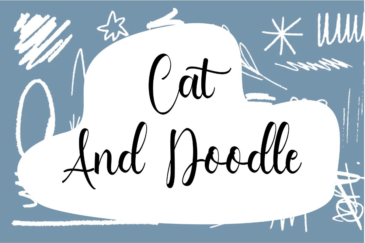 Font Cat and Doodle