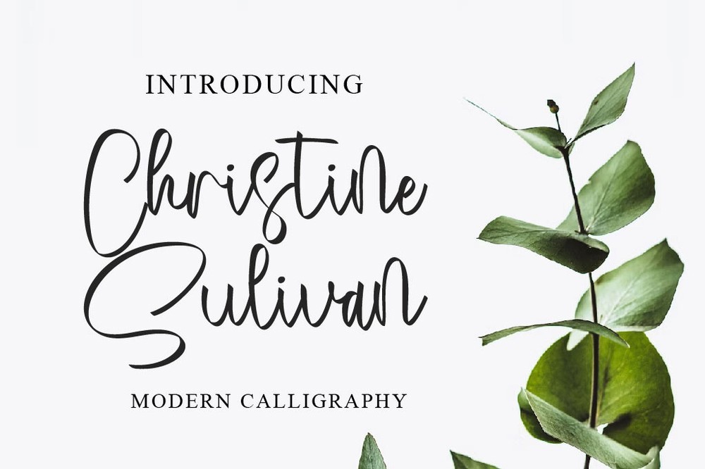 Font Christine Sulivan