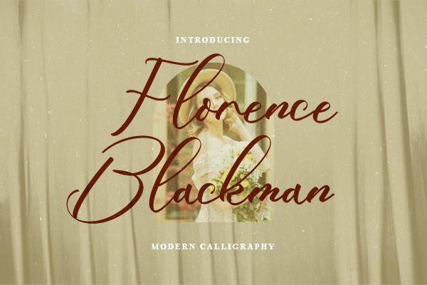 Font Florence Blackman