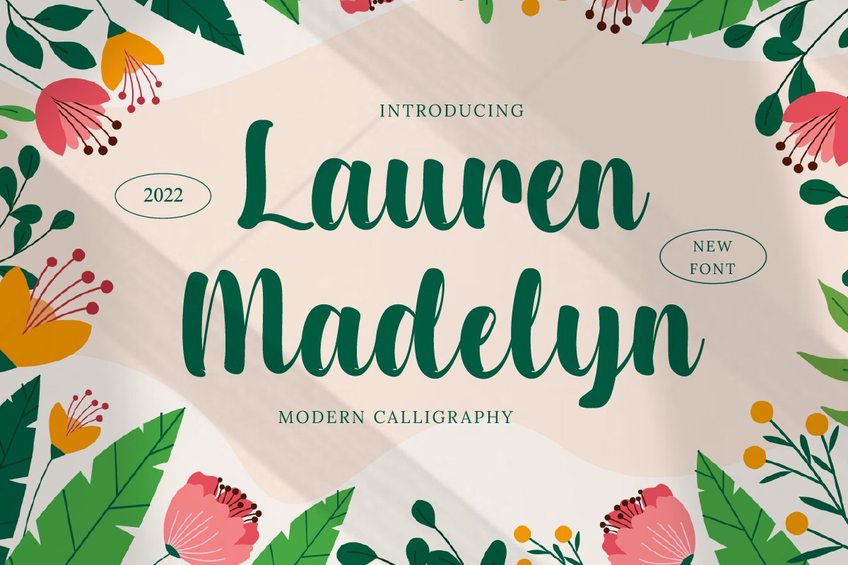 Font Lauren Madelyn