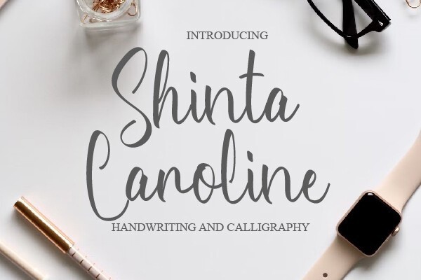 Font Shinta Caroline