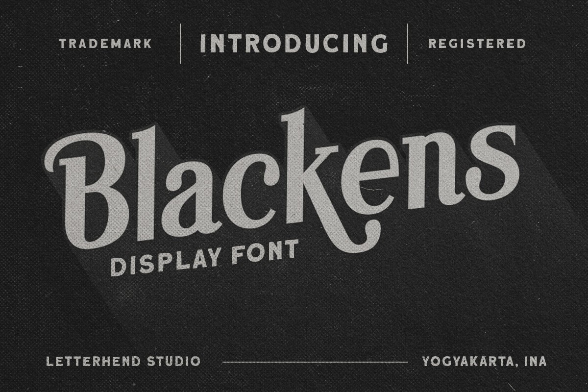 Font Blackens