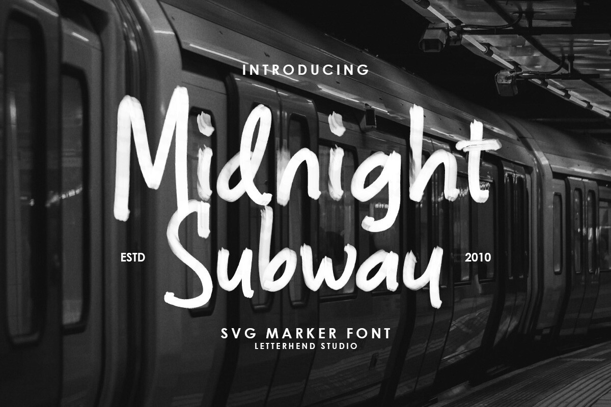 Font Midnight Subway