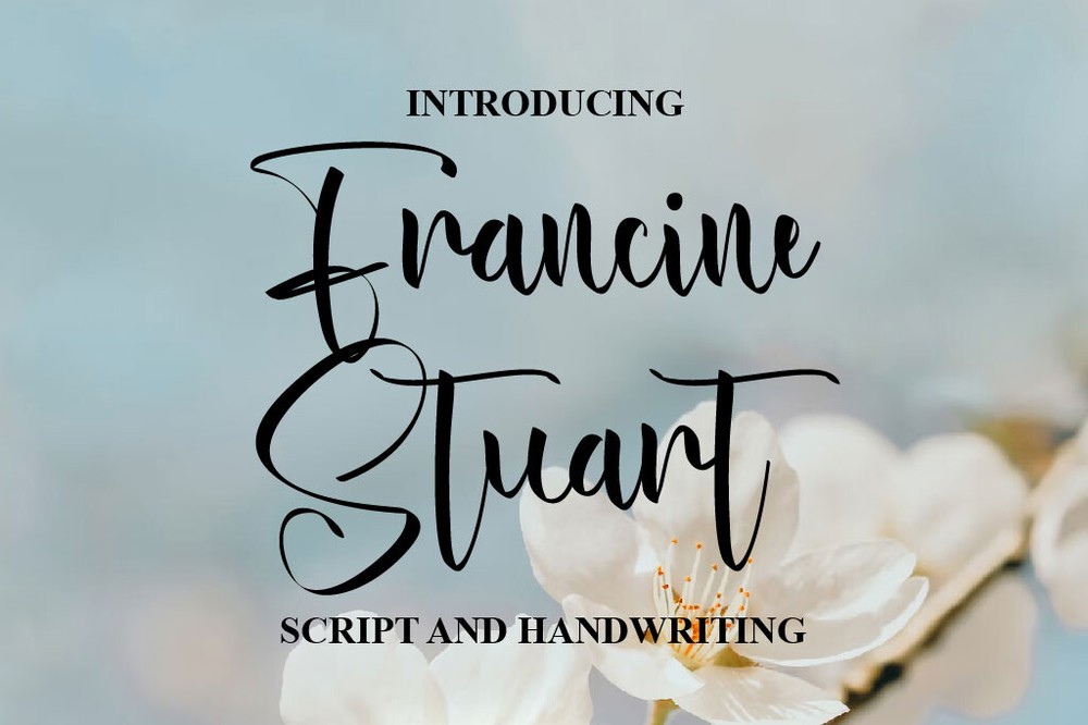 Font Francine Stuart