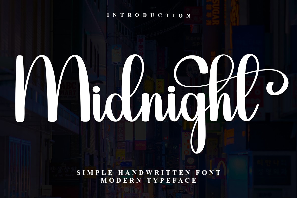 Font Midnight