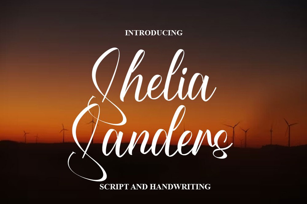 Font Shelia Sanders